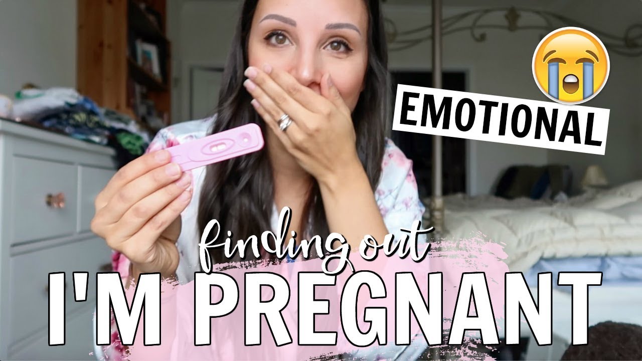 FINDING OUT I'M PREGNANT & TELLING MY HUSBAND *SUPER EMOTIONAL* | LIVE PREGNANCY TEST 12DPO