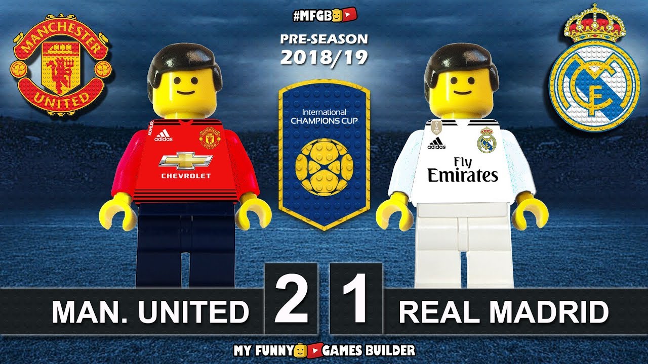 Manchester United vs Real Madrid 2-1 &bull; International Champions Cup 2018 &bull; All Goals Highlights Lego