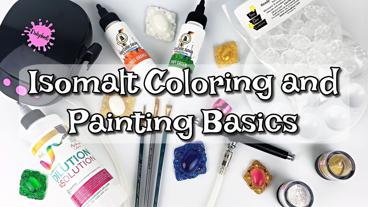 Isomalt Coloring and Painting Basics!