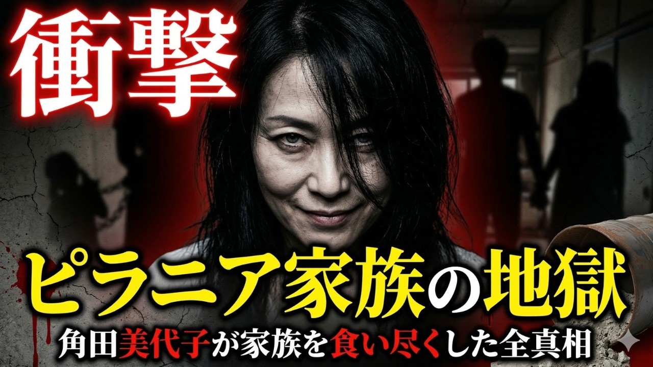 【衝撃】尼崎連続変死事件｜日本犯罪史上最悪の女・角田美代子「ピラニア家族」が家族を食らい尽くした全真相