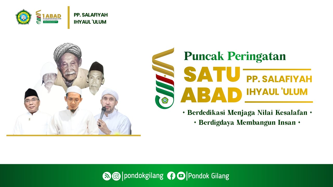 LIVE GEBYAR SHOLAWAT PUNCAK SATU ABAD PONDOK  IHYA'UL ULUM GILANG BERSAMA AZZAHIR