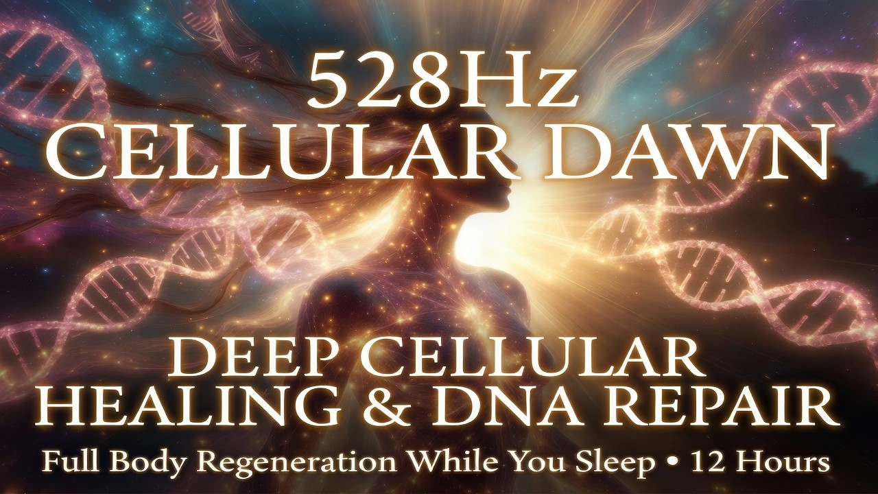 528Hz Cellular Dawn - Deep Cellular Healing & Regeneration While You Sleep – 12 Hours