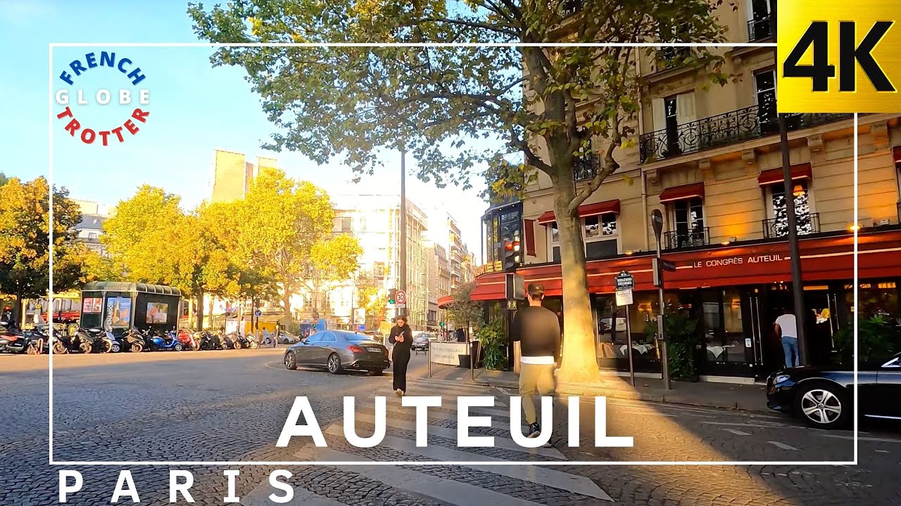 PARIS FRANCE Autumn Walk in Wealthy district AUTEUIL 🇫🇷 Parisian streets ASMR
