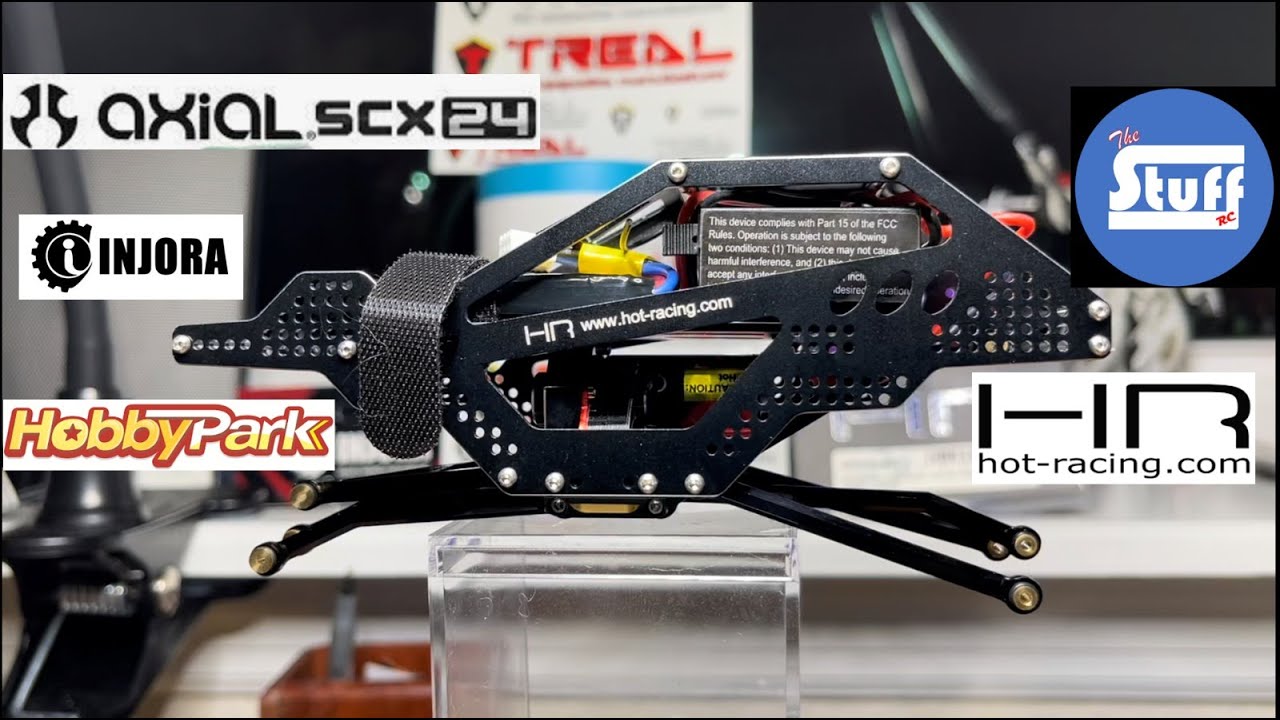 Модернизация Axial SCX24, шасси Hot Racing, соединительные элементы Hobbypark, двигатель/редуктор...