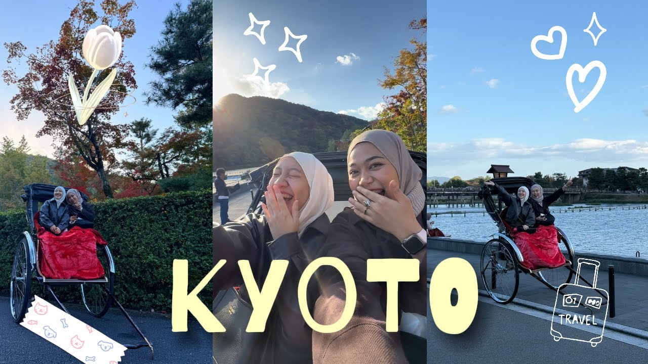 KYOTO DAY!!! 🇯🇵| Day 3 Pt1 | trying rickshaw and matcha in kyoto!! 🏃‍♂️🍵 ( also viral 7e icecream) 