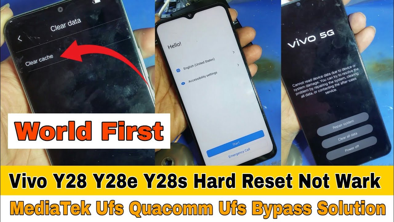 Vivo Y28 Y28e Y28s Hard Reset Not Wark Solution | Mtk Qc Ufs Chip | World First Solution