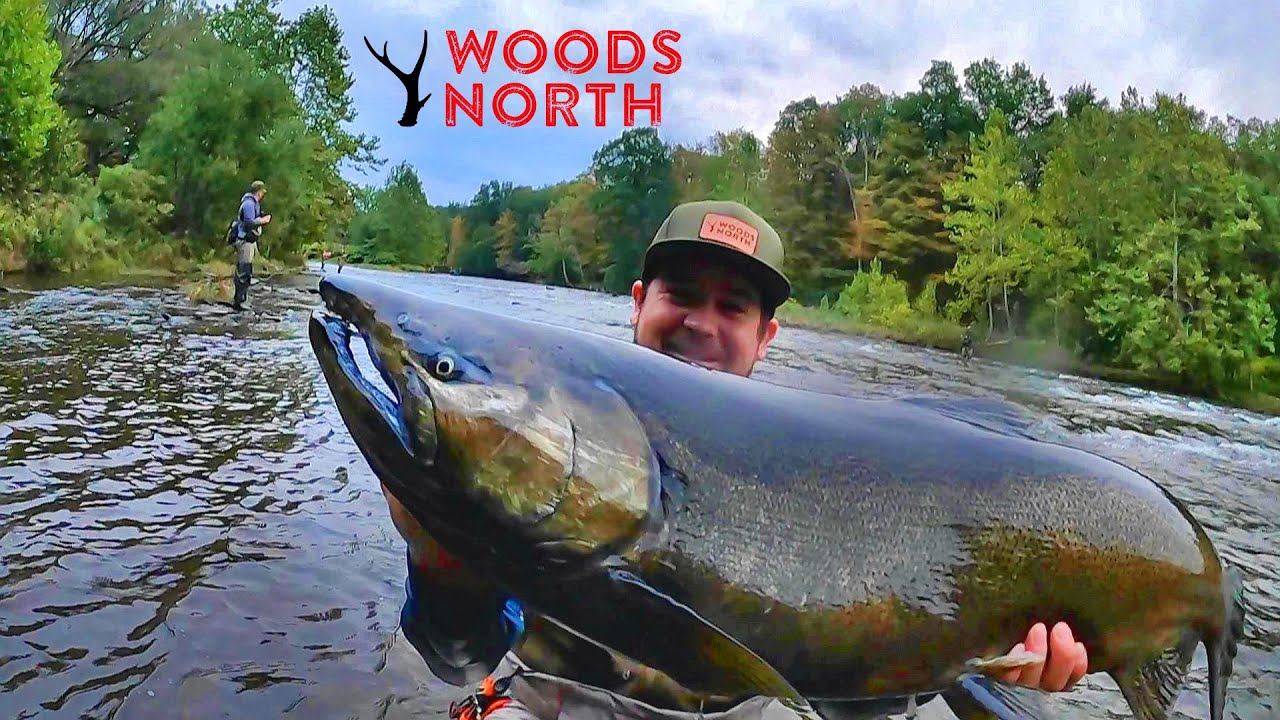COMIN' DOWN! Catching GIANTS in PULASKI, NEW YORK! (Salmon River)