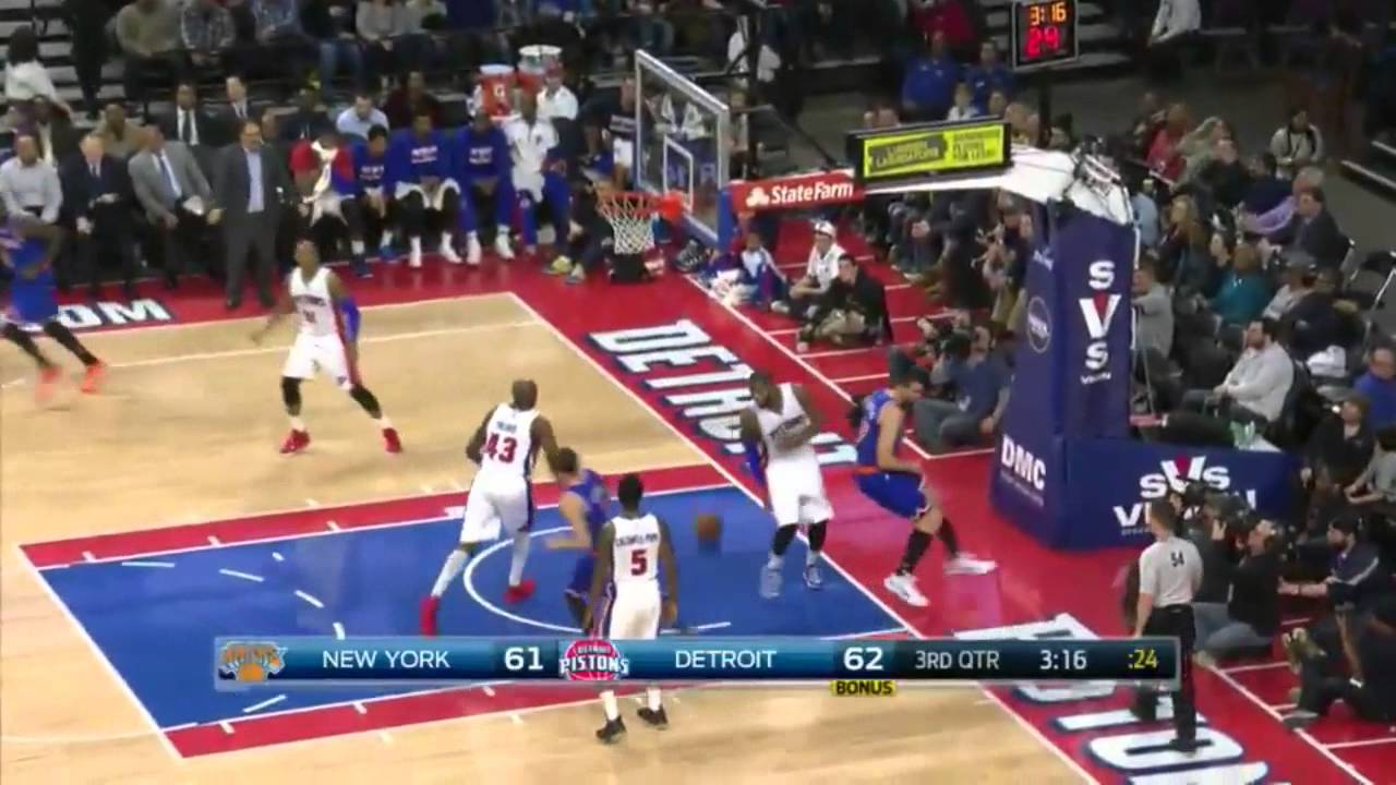 Andrea Bargnani Full Highlights at Pistons - 25 Points, 12 Rebounds (2015/02/27)