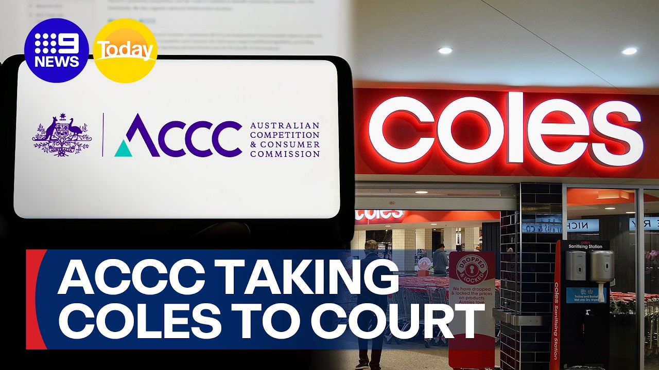 ACCC taking Coles to court over accusations of misleading customers | 9 News Australia
