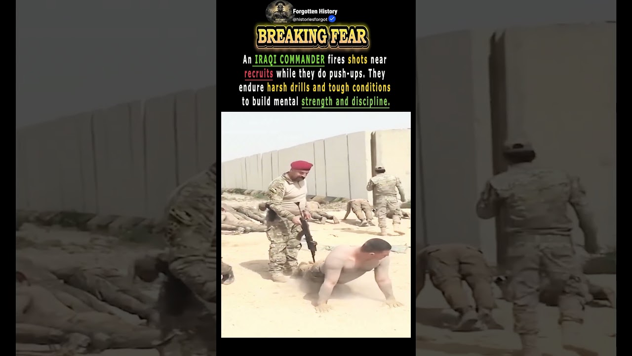 Iraqi Soldiers Break Fear #militarytraining #warfacts #armytraining #discipline #mentalstrength