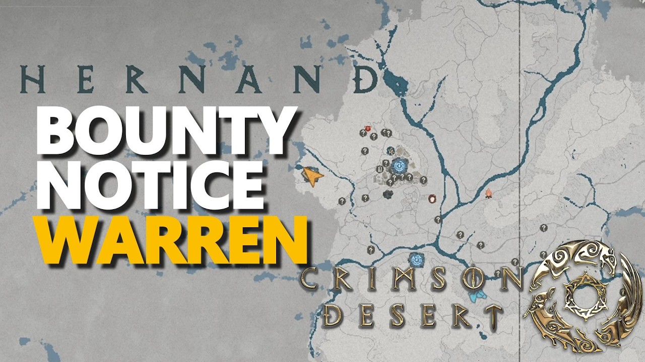 Bounty Notice - Warren Crimson Desert