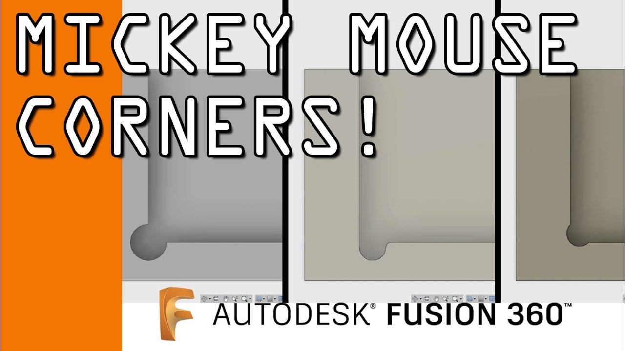 Как сделать углы Микки Мауса в Fusion 360! FF95