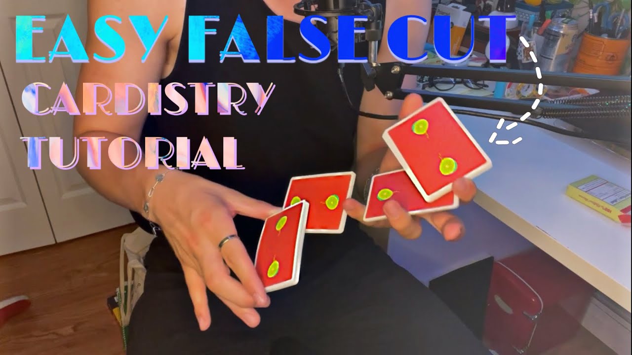 EASY 4 Packet FALSE Cardistry Cut!! // Cardistry Tutorial