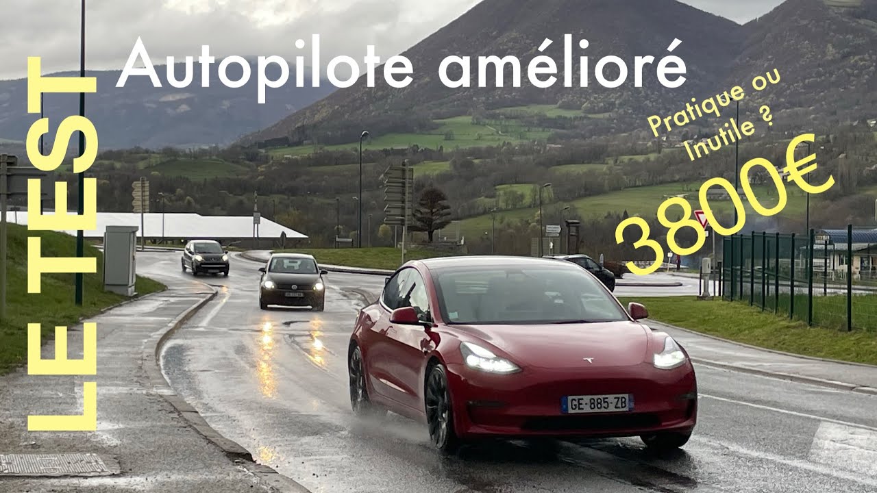 Tesla Autopilote Am&eacute;lior&eacute; | Model 3 Sur Autoroute Et Route