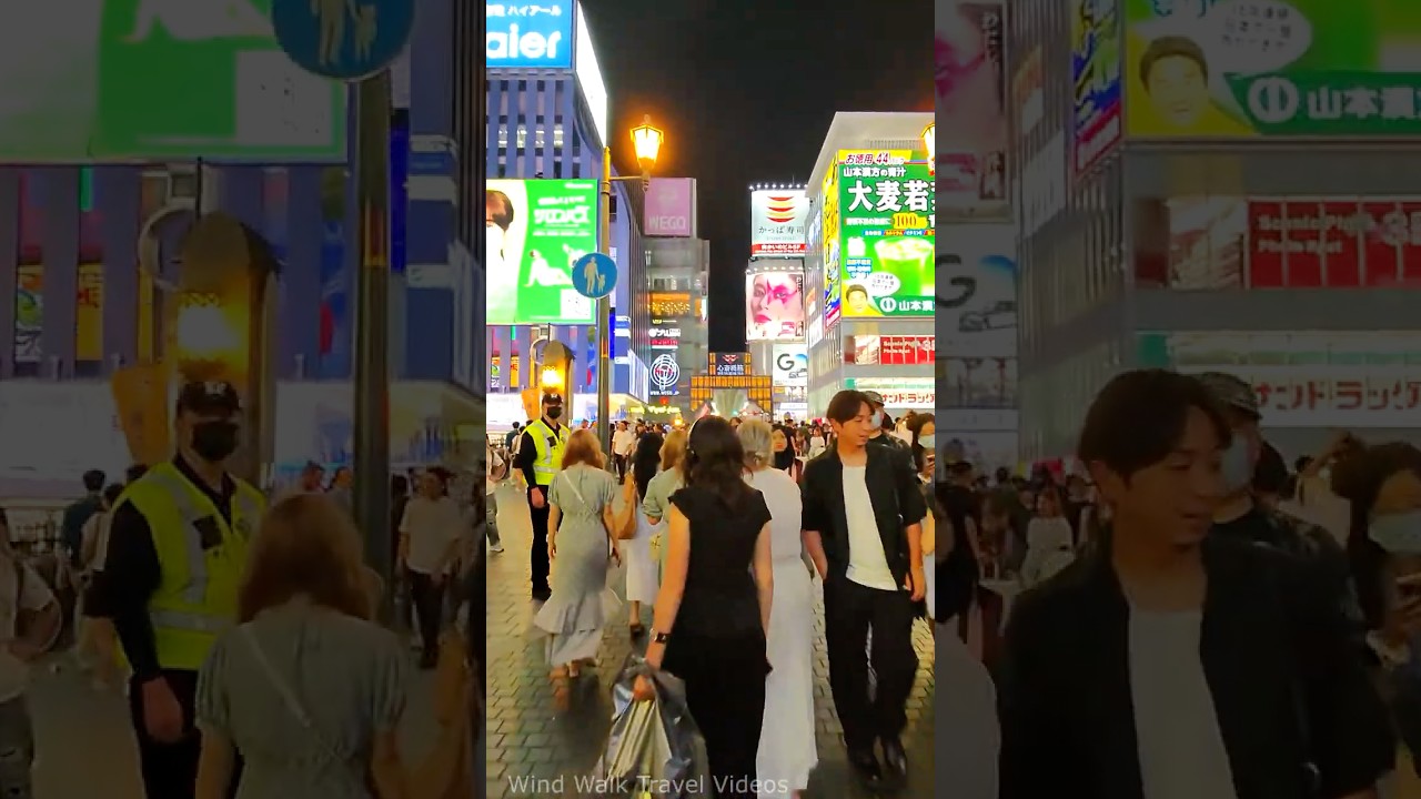 Ebisubashi-Suji Shopping Street 戎橋筋商店街 Namba Osaka Japan 🇯🇵 2025 Night Walking Tour Vlog & Travel