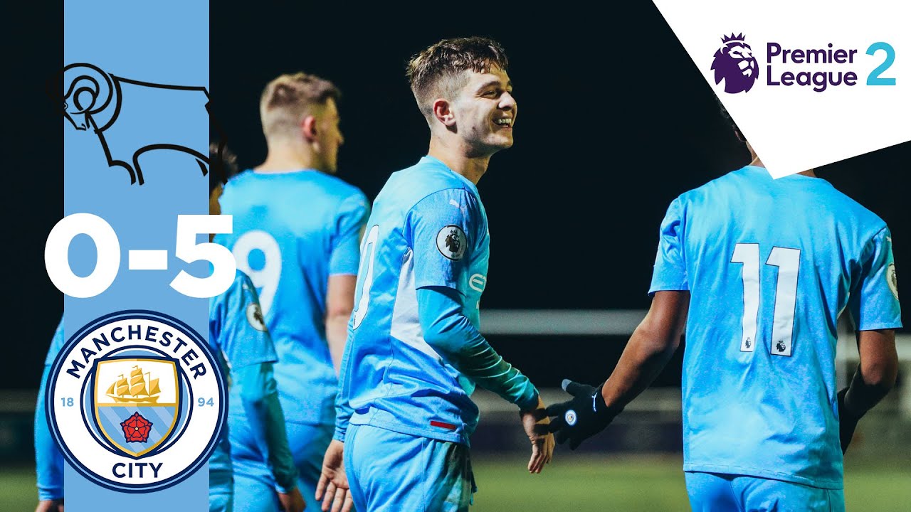 JAMES MCATEE DOUBLE! | Derby 0-5 Man City EDS | Premier League 2 Highlights