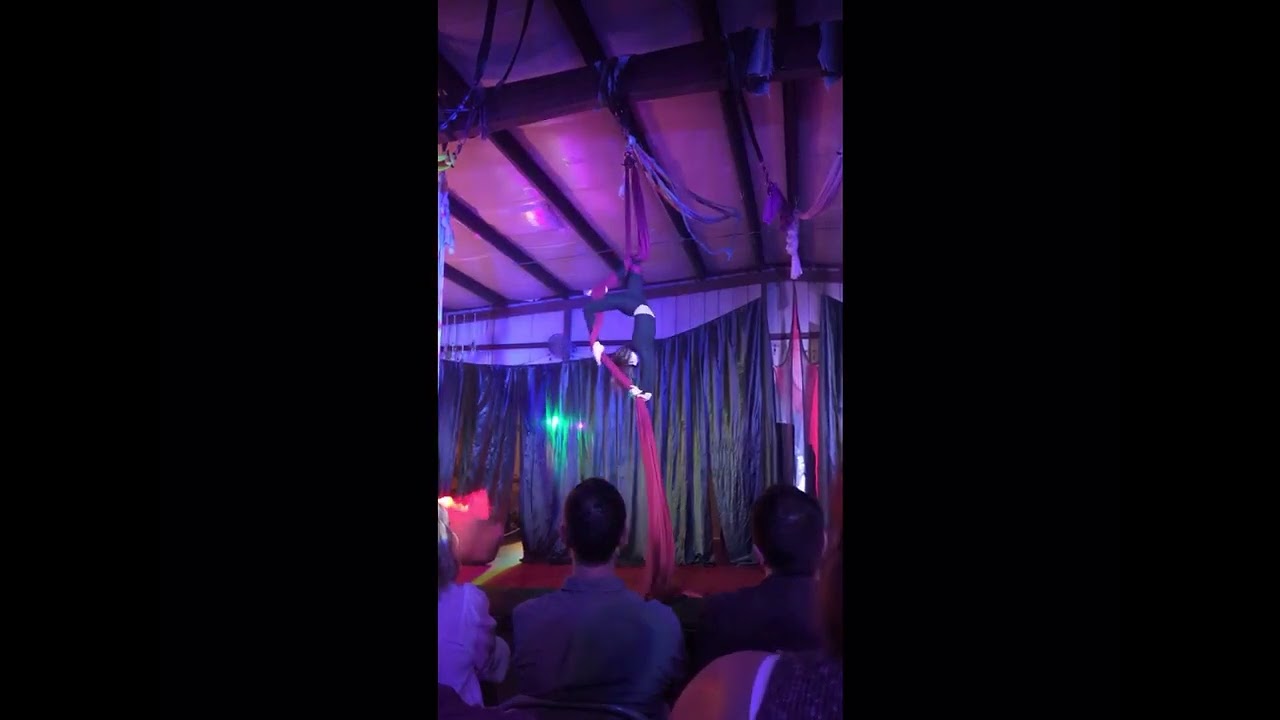 AERIAL SILKS CLIP FROM PERFORMANCE! #aerial #aerialsilks #aerialhammock #aerialsilkstricks