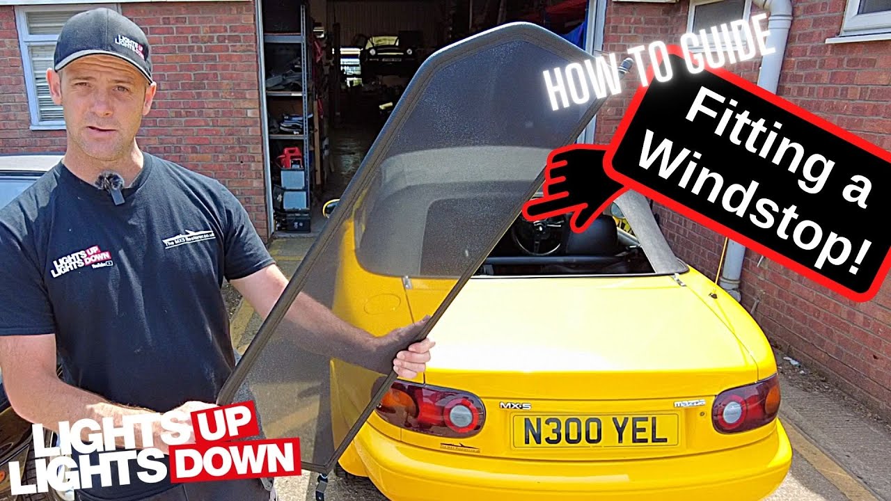 How to fit a wind stop to your MX5 / Miata