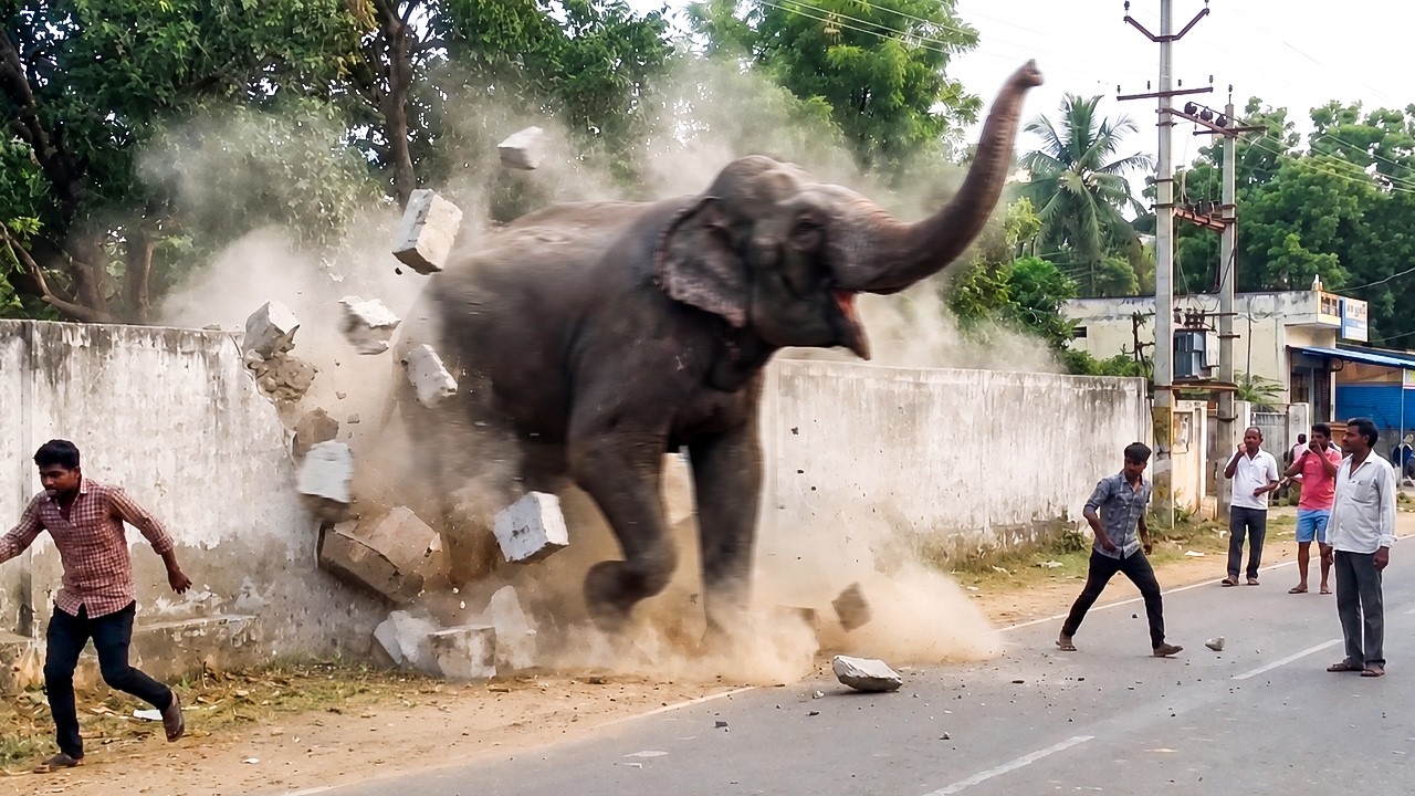 60 Wild Elephant Encounter Caught on Camera