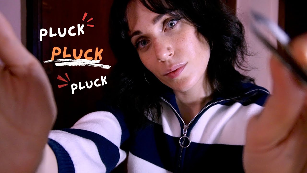 ASMR Brow Plucking & Brushing ~ Gentle Touch ~ Personal Attention