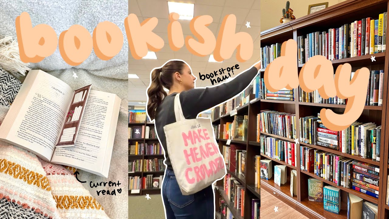 doing bookish things 📖🛍️🐛bookstore vlog & haul, what I'm currently reading, monthly TBR, etc.