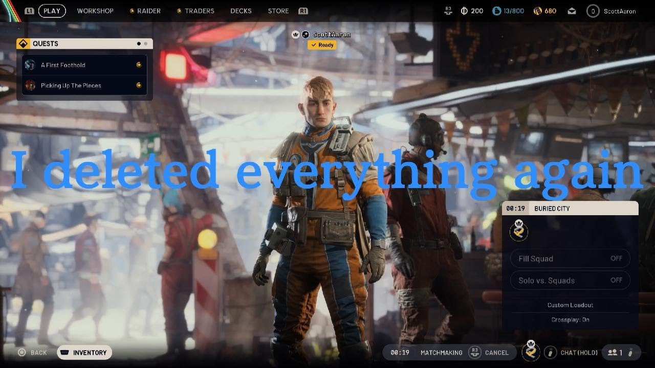 ARC Raiders I deleted everything again
