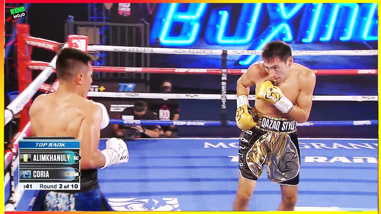 Janibek Alimkhanuly (Kazakhstan) vs Gonzalo Coria (Argentina) - KNOCKOUT, BOXING HD