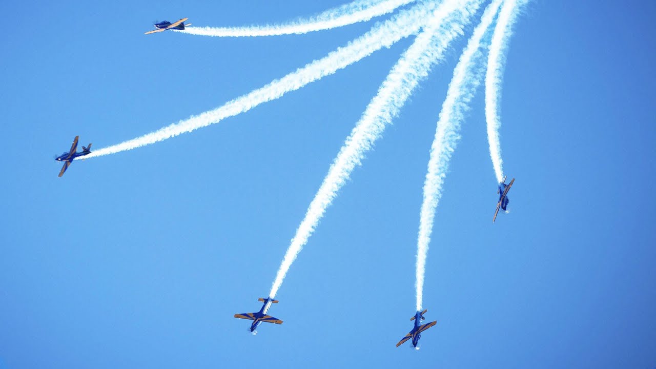 Apresentação Esquadrilha da Fumaça Portões Abertos em Anápolis Força Aérea Brasileira