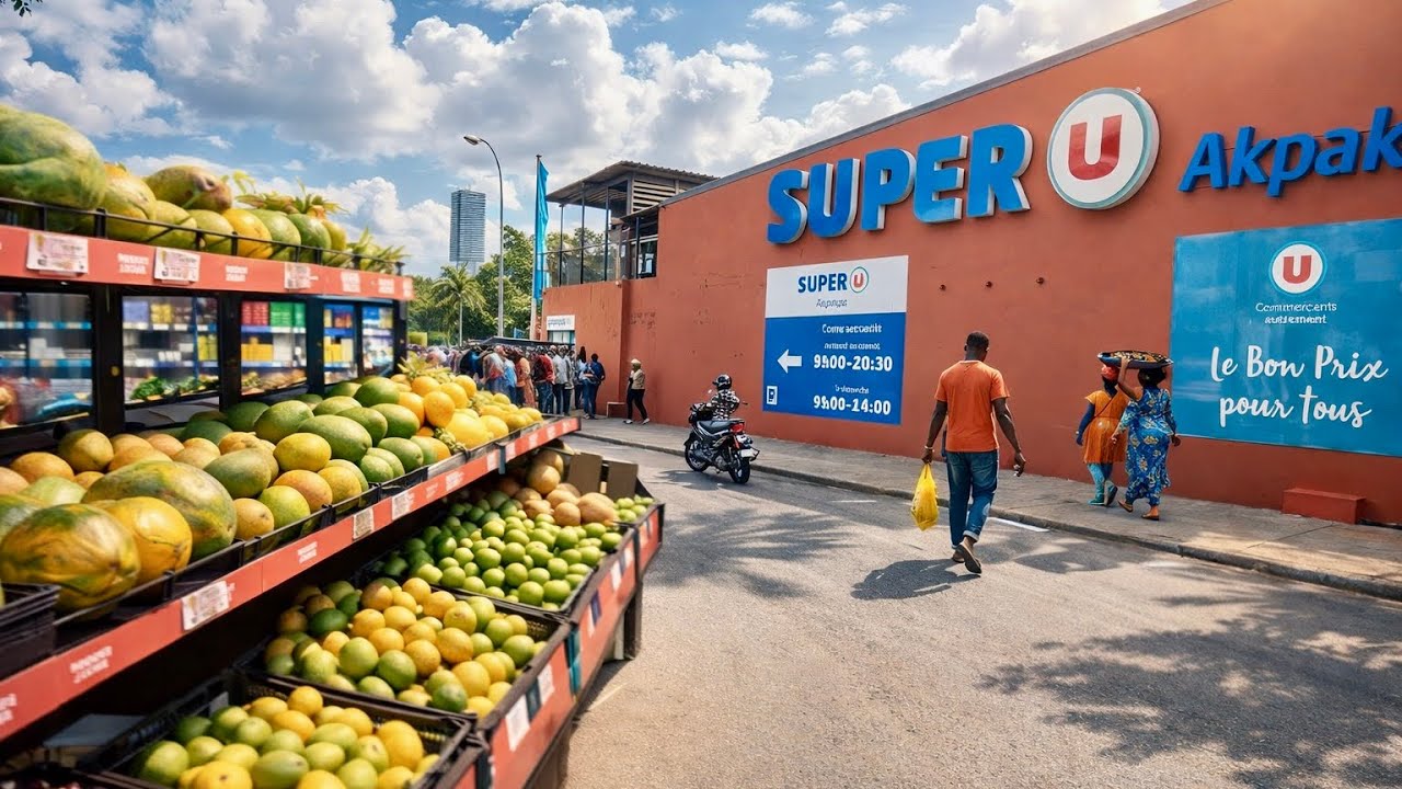 Biggest Supermarket 🛍️ Erevan Super U Akpakpa Cotonou Benin 🇧🇯 
