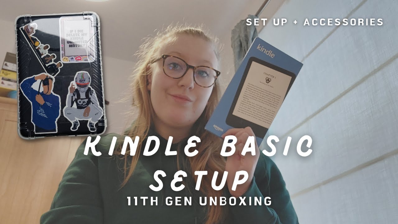 unbox my NEW kindle with me!! paperwhite setup + tour  | 2022