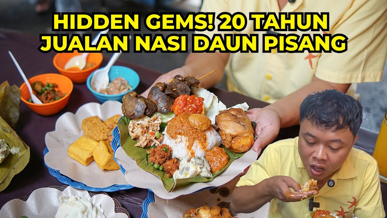 20 Tahun Jualan Nasi Daun Pisang, Ludes Ratusan Porsi Tiap Hari!