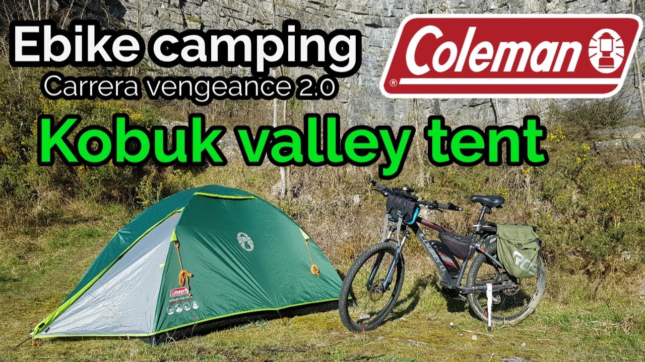 Ebike camping with the Coleman kobuk valley 2 person tent (review)