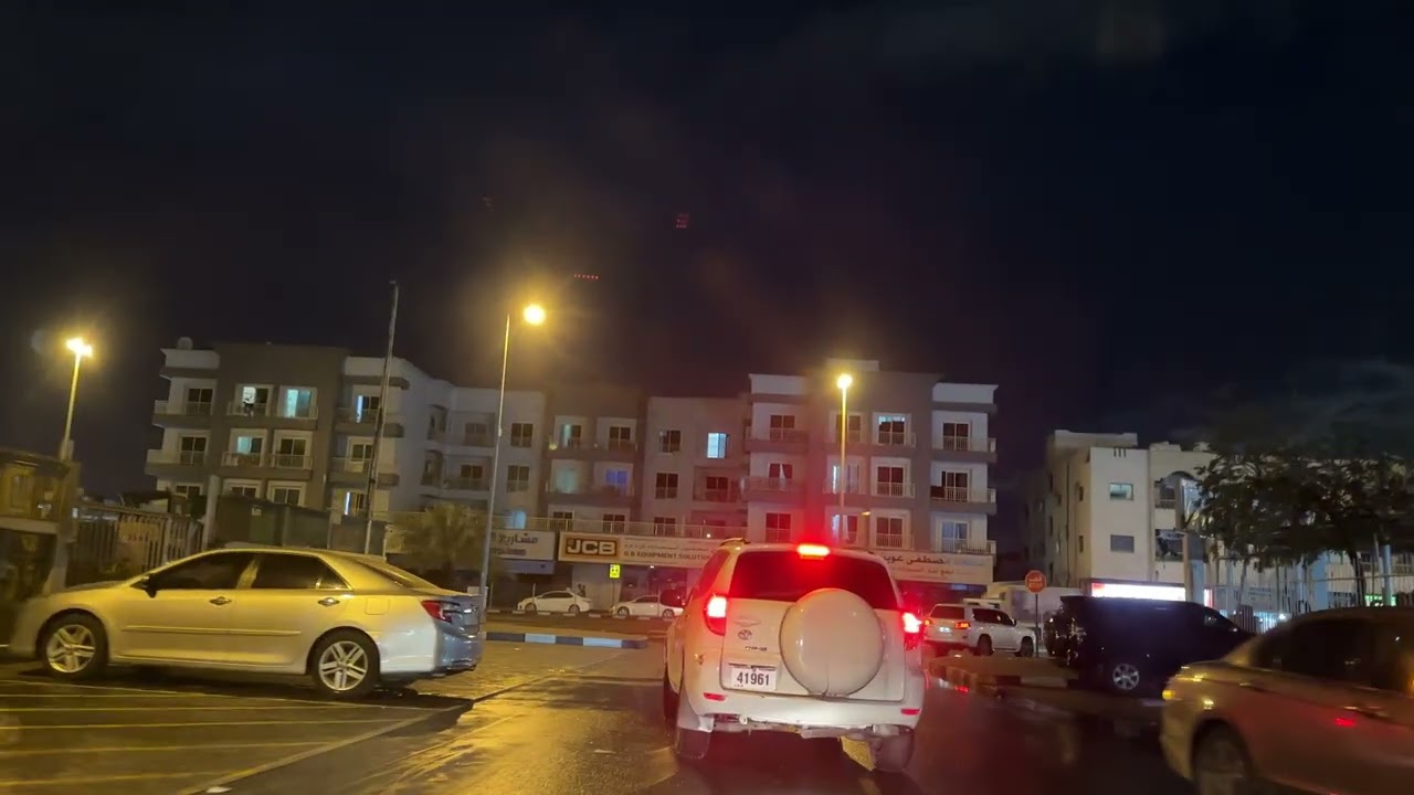 Sharjah during Heavy Rains and Flooding | 4K