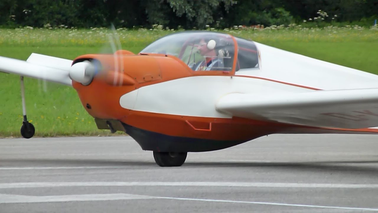 Alleinflug mit dem Falke SF25c