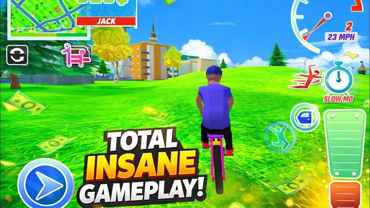 Insane Bicycle Stunt Gameplay 😱 Earn $319 in One Ride! | Open World Bike Game#viral #gameplay 