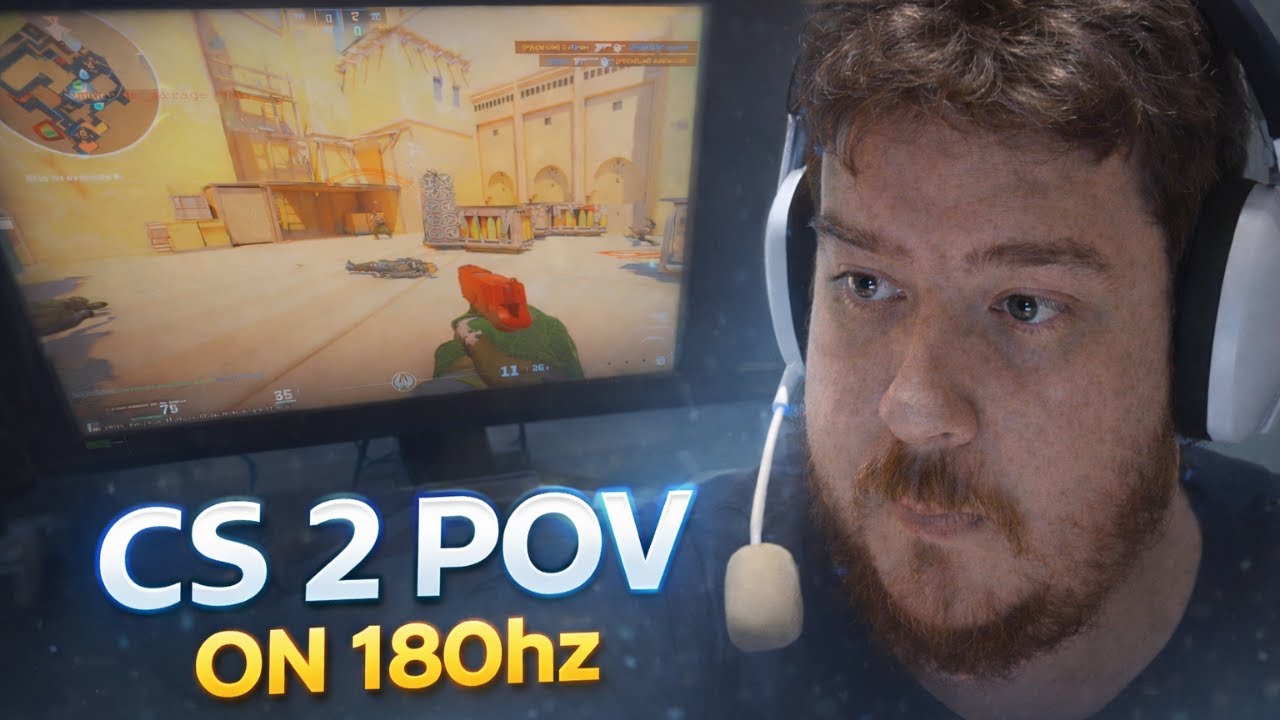 Jogando CS2 POV Monitor 180hz - Mirage