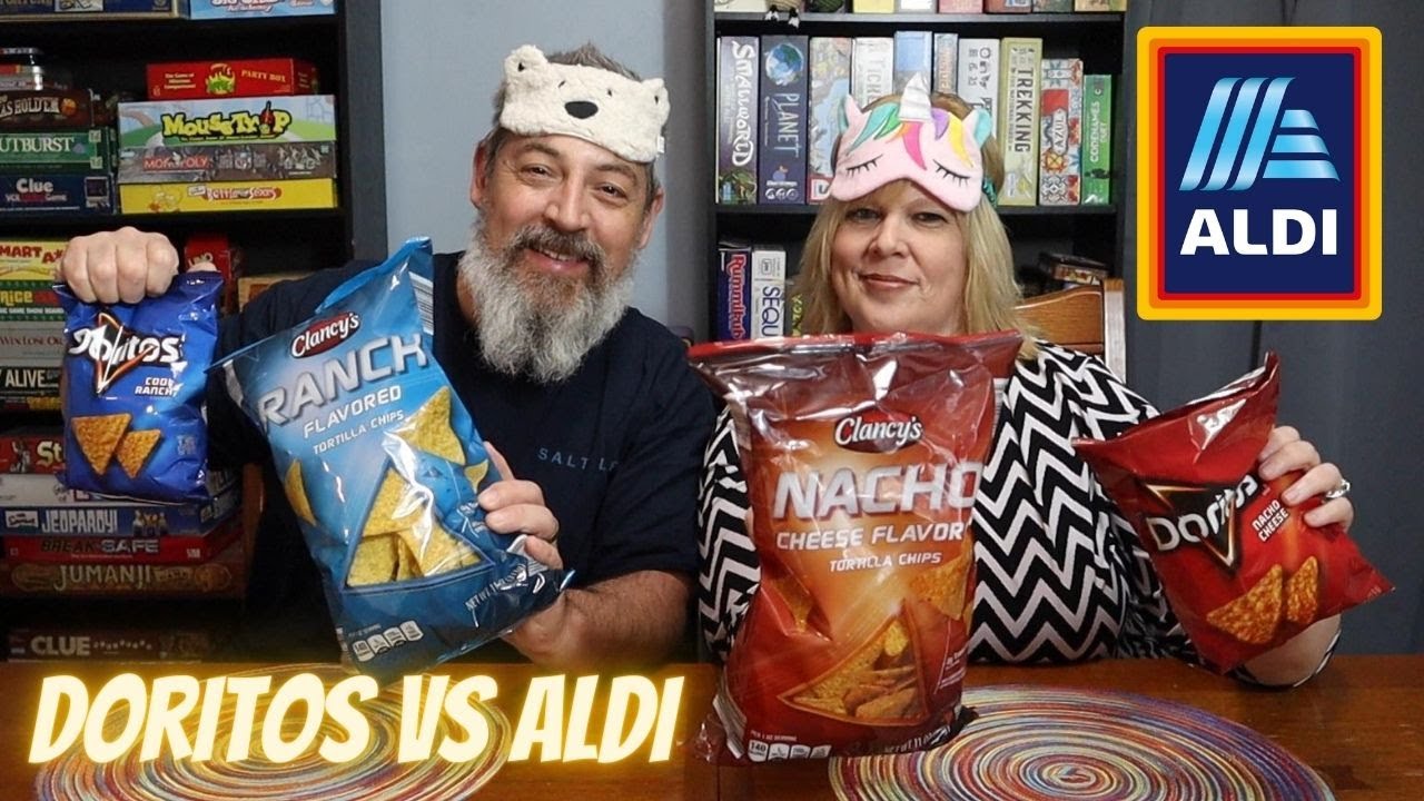 DORITOS VS ALDI BLINDFOLDED COMPARISON | NACHO CHEESE AND RANCH