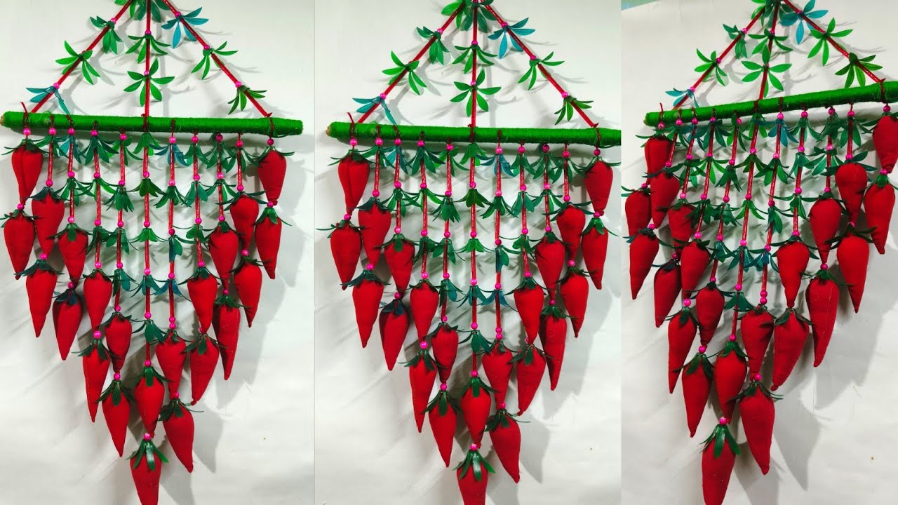 Lal Mirch Se Wall Toran Banana Sikhe| Lal Mirch Toran | Wall Hanging Design| Diwalgiri Design