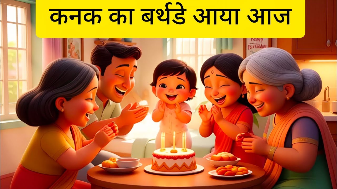 कनक का बर्थडे आया आज 🎂 | Happy Birthday Kanak Baby | Haryanvi Baby Rhymes | Kids Birthday Song