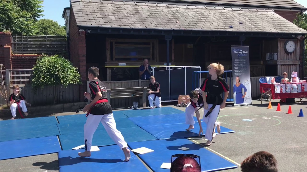 Unite Martial Arts Demo Team Display Churchtown Primary School 2018