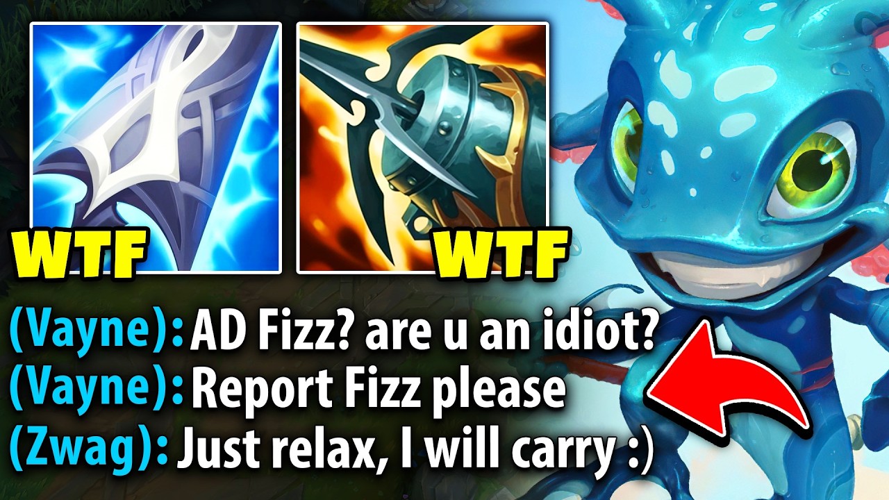 My team thought I was trolling for playing AD Fizz... but then I carried them all
