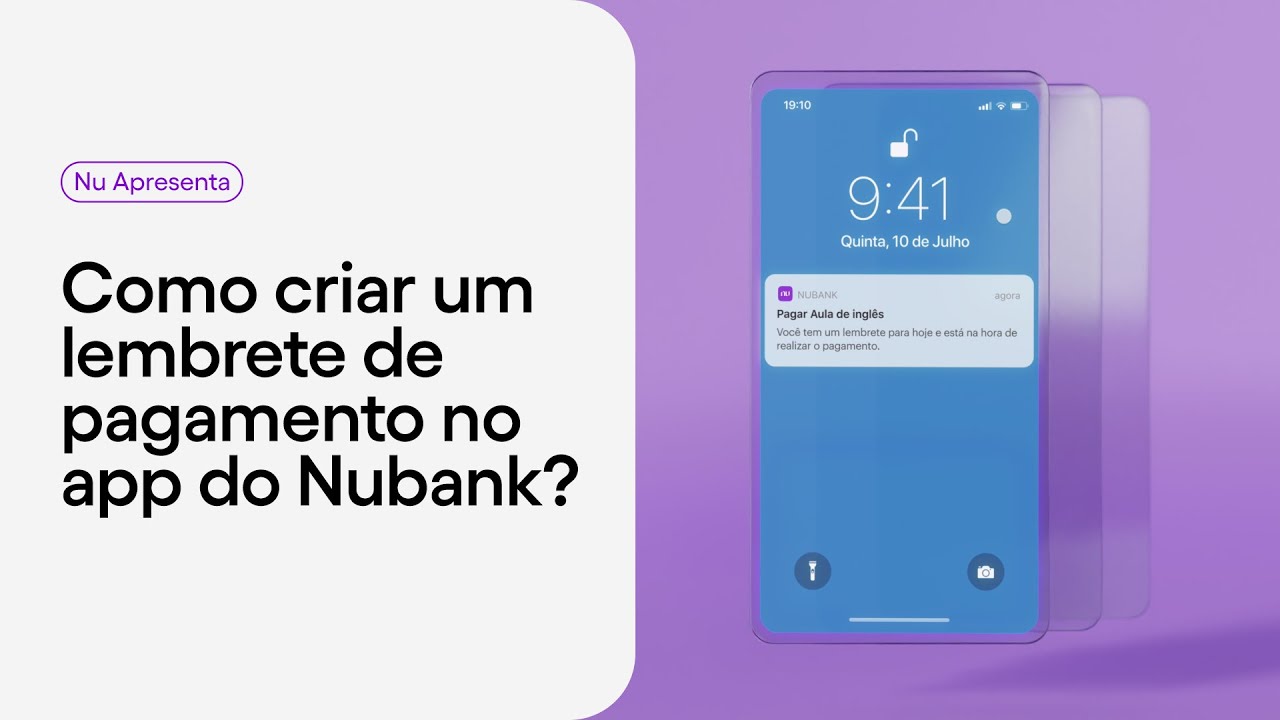 Como criar um lembrete no app do Nubank?