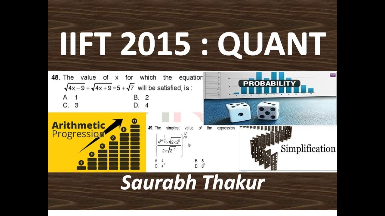 IIFT 2015 QUANT # 05 #MBA_Trainer #Concept_Builder #IIFT2015 #IIFT_QUANT