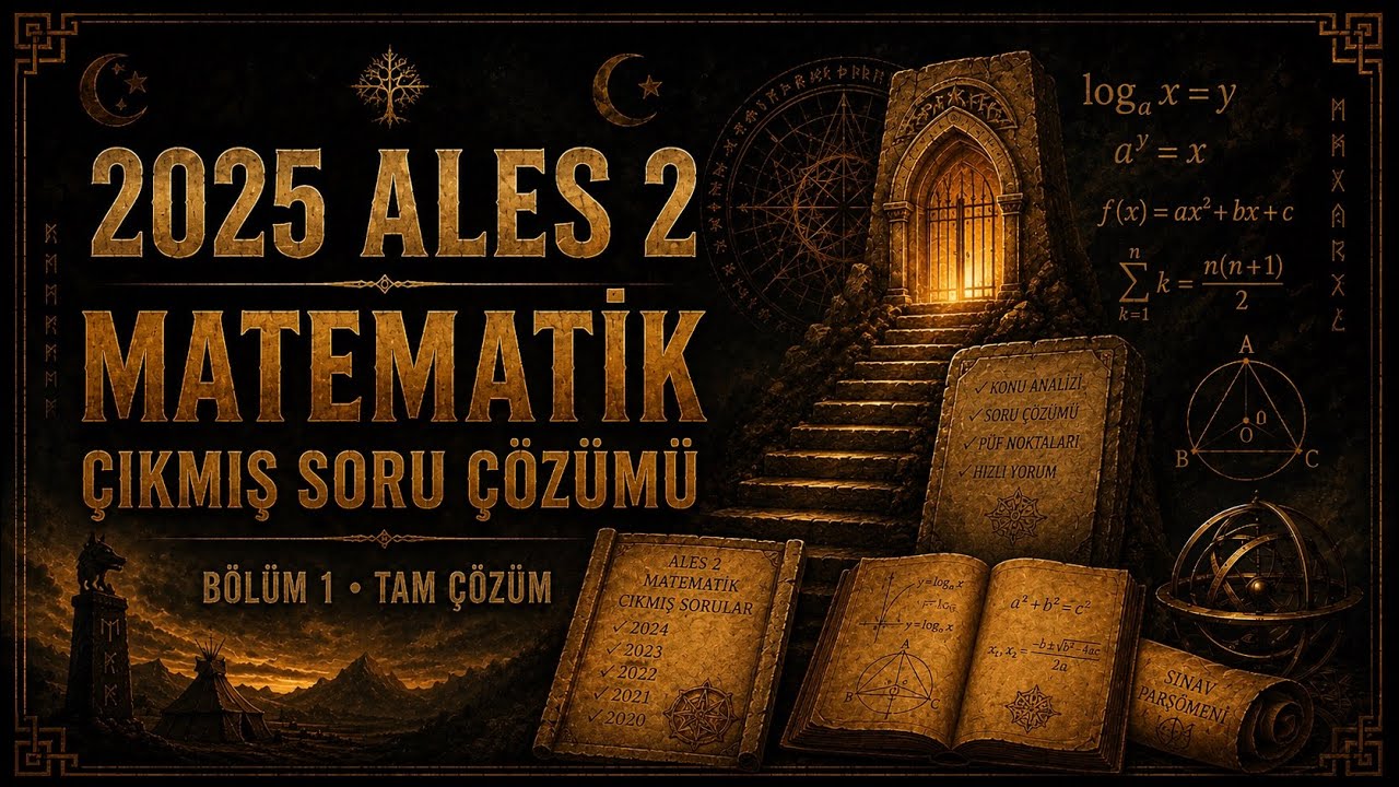 2025 ALES 2 MATEMATİK ÇIKMIŞ SORU ÇÖZÜMÜ TEK VİDEO | @FurkanHocaMath