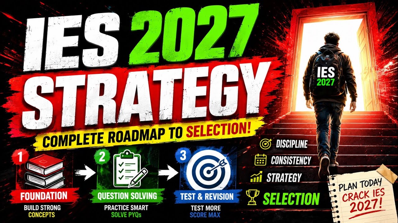 🚀 IES 2027 Strategy | Complete Roadmap to Crack ESE in First Attempt
