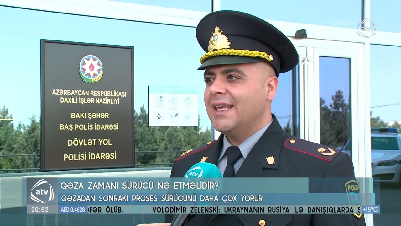 Qəza zamanı sürücü nə etməlidir ?