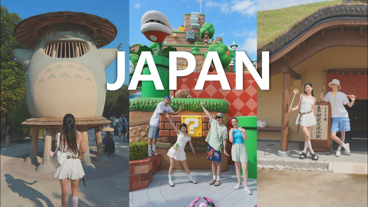 Viaje a JAPON 🇯🇵 Parque de GHIBLI y UNIVERSAL STUDIOS 🎡 con James y Alvaro