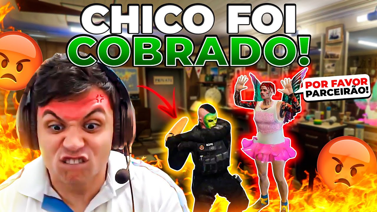 PAULINHO FEZ VINGAN&Ccedil;A CONTRA o CHICO E COLOCOU ELE VESTIDO de FADINHA!🤣 GTA RP (Modder clips)