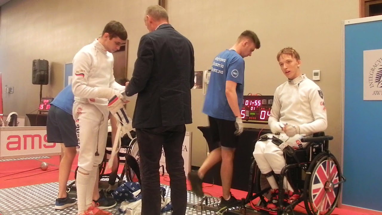 Josh wheelchair epee fencing