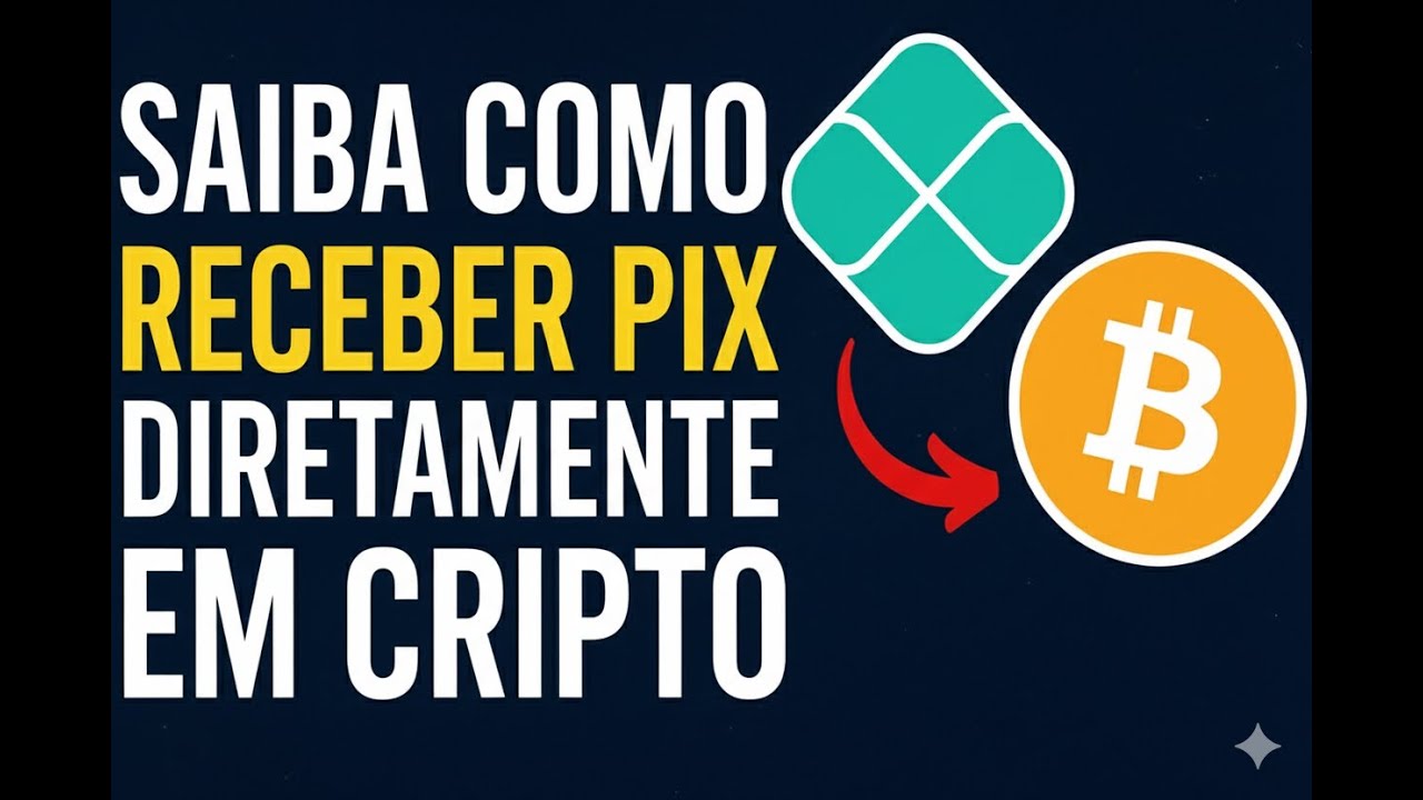 Saiba como Receber pix diretamente em Cripto
